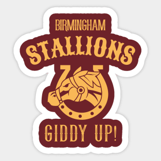 Birmingham Stallions Sticker